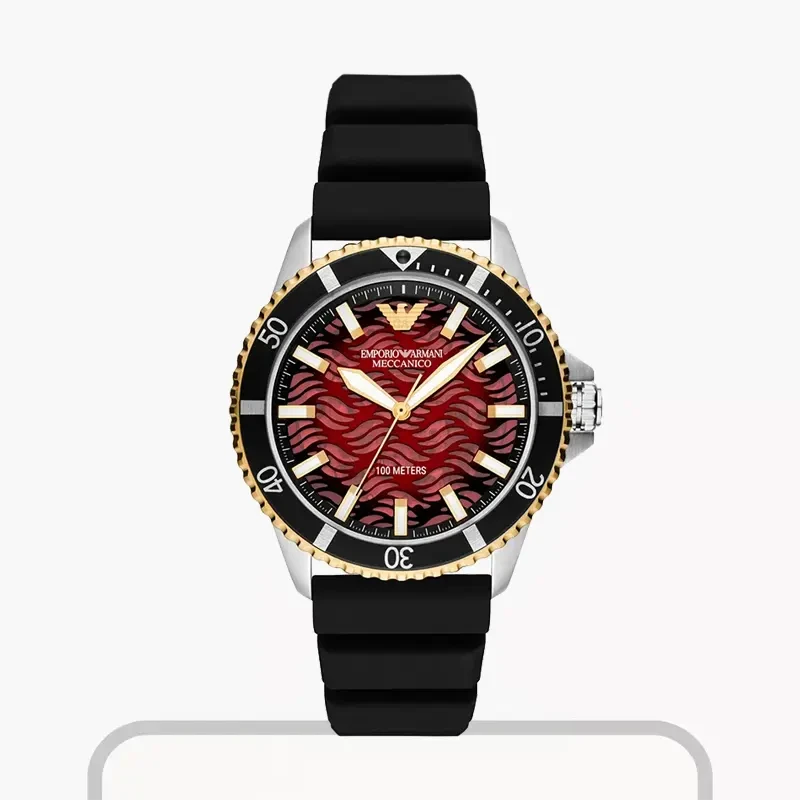 Emporio Armani Automatic Red Dial Men’s Watch | AR60070